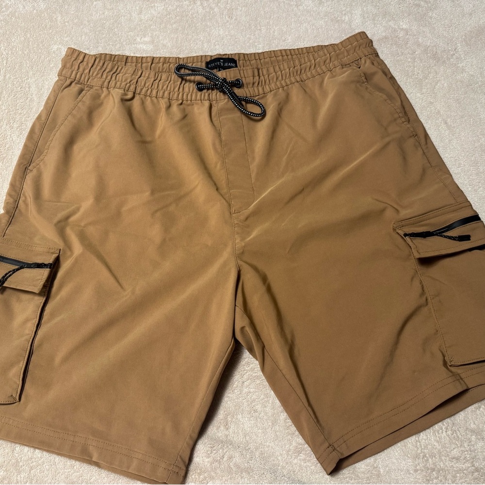 South Pole Tan Cargo Shorts for Men